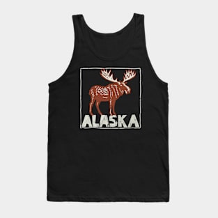 Alaska Moose Lover Alaskan Native Resident Visitor Souvenir Tank Top
